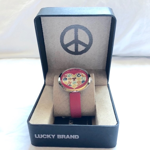 Lucky Brand Accessories - Pink Heart Lucky Brand Watch